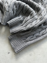 Ralph Lauren Cable Knit 1/4 Zip Jumper (M)