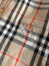 90's Burberry Nova Check Long Sleeve Shirt (L)