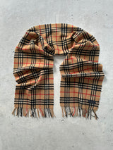 Vintage Burberry Nova Check Wool Scarf (One Size)