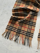 Vintage Burberry Nova Check Wool Scarf (One Size)