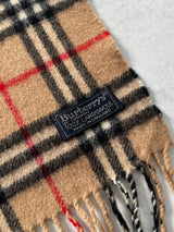 Vintage Burberry Nova Check Wool Scarf (One Size)