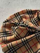 Vintage Burberry Nova Check Wool Scarf (One Size)