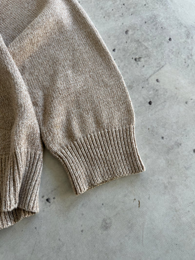 Ralph Lauren 1/4 Zip Chunky Knit Pullover Jumper (M)