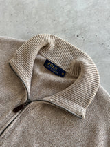 Ralph Lauren 1/4 Zip Chunky Knit Pullover Jumper (M)