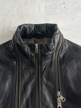 Armani Soft Lambs Leather Zip Up Jacket (S)