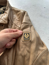 Vintage Belstaff Trialmaster Panther Zip Up Leather Jacket (Women's S)