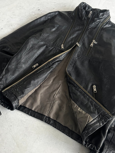 Armani Soft Lambs Leather Zip Up Jacket (S)
