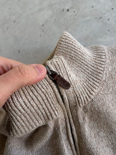Ralph Lauren 1/4 Zip Chunky Knit Pullover Jumper (M)