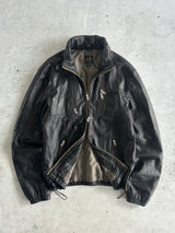 Armani Soft Lambs Leather Zip Up Jacket (S)
