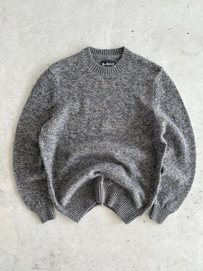 Barbour Crewneck Chunky Wool Knit Jumper (L)