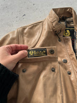 Vintage Belstaff Trialmaster Panther Zip Up Leather Jacket (Women's S)