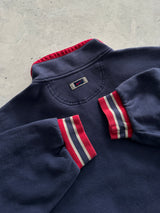 90's Nike Embroidered Swoosh 1/4 Zip Pullover Sweatshirt (L)