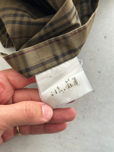 00's Burberry Nova Check Long Sleeve Shirt (M)