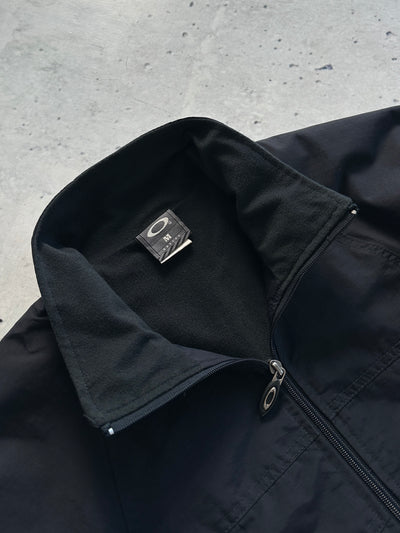 00's Oakley embroidered logo fleece lined funnel neck Jacket (L)