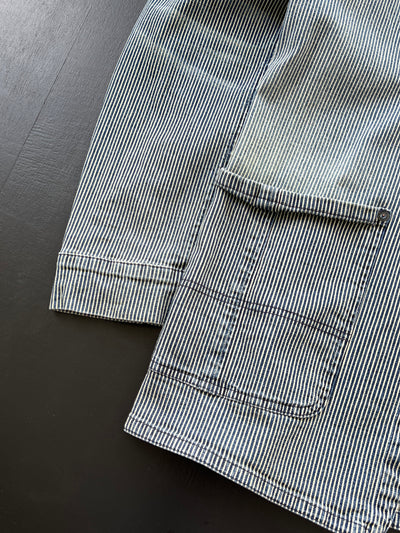 Evisu Vertical Stripe Button Up Chore Jacket (S)