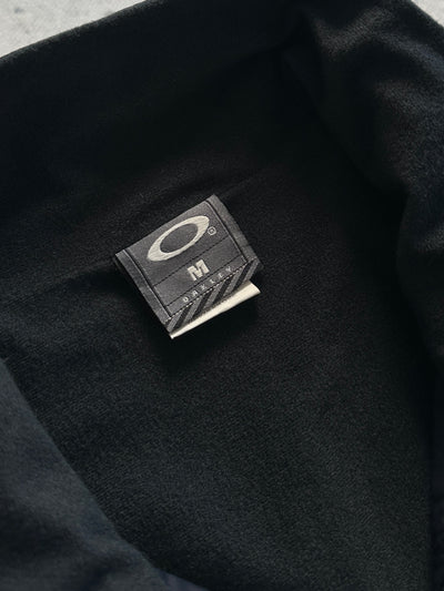 00's Oakley embroidered logo fleece lined funnel neck Jacket (L)