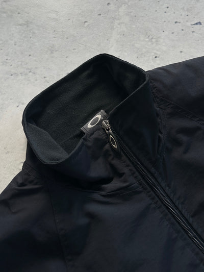 00's Oakley embroidered logo fleece lined funnel neck Jacket (L)