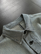 Evisu Vertical Stripe Button Up Chore Jacket (S)