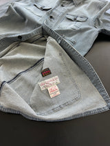 Evisu Vertical Stripe Button Up Chore Jacket (S)