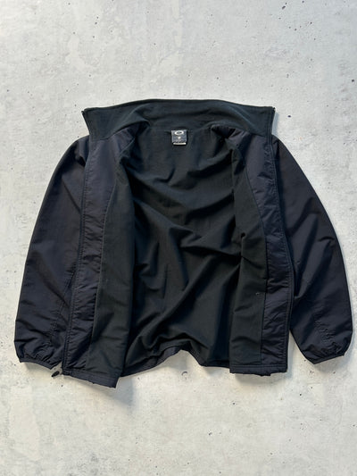 00's Oakley embroidered logo fleece lined funnel neck Jacket (L)