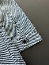 Evisu Vertical Stripe Button Up Chore Jacket (S)