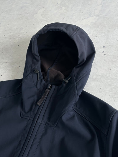 AW/15 Stone Island Soft Shell-R Zip Up Hooded Jacket (S)