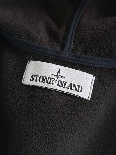 AW/15 Stone Island Soft Shell-R Zip Up Hooded Jacket (S)
