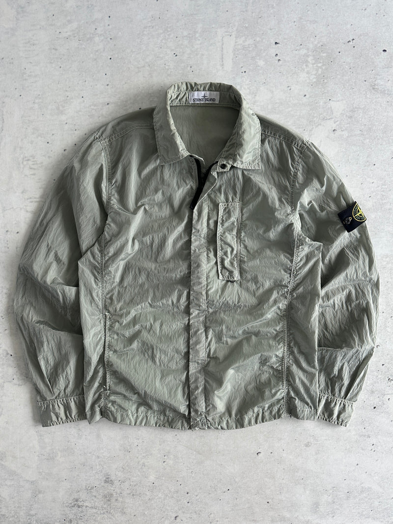 SS/18 Stone Island Nylon Metal Zip Up Overshirt (S)