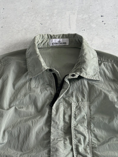 SS/18 Stone Island Nylon Metal Zip Up Overshirt (S)