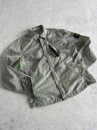 SS/18 Stone Island Nylon Metal Zip Up Overshirt (S)