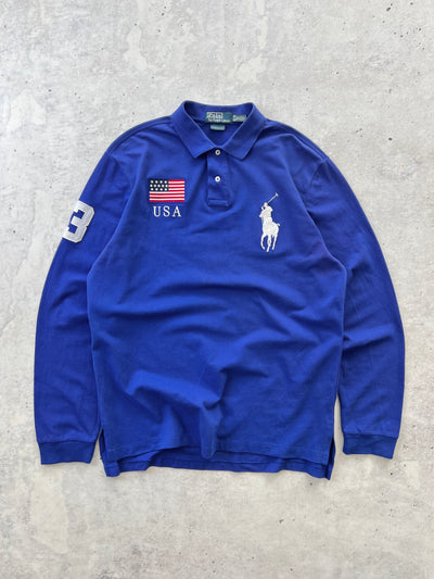 Ralph Lauren USA Long Sleeve Polo Shirt (XL)