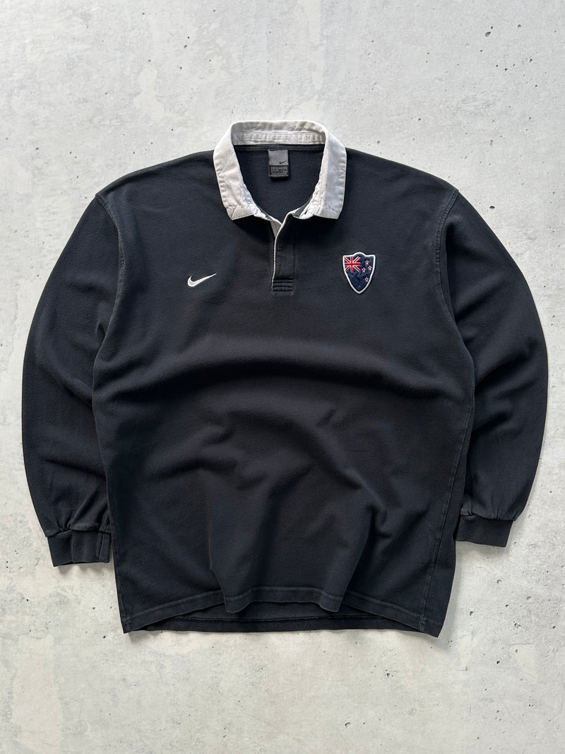 00's Nike New Zealand Heavyweight Rugby Shirt (XL)