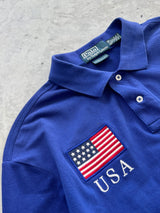 Ralph Lauren USA Long Sleeve Polo Shirt (XL)