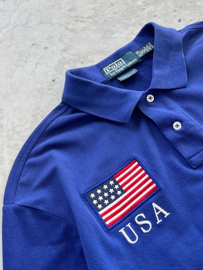 Ralph Lauren USA Long Sleeve Polo Shirt (XL)