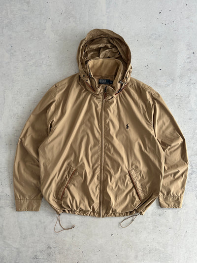 Ralph Lauren Nylon Zip Up Hooded Jacket (XXL)