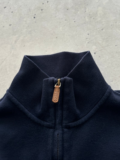 Ralph Lauren 1/4 Zip Ribbed Pullover Jumper (M)