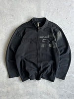 00's Oakley Heavyweight Spell Out Zip Up Sweatshirt (XXL)