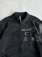 00's Oakley Heavyweight Spell Out Zip Up Sweatshirt (XXL)