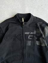 00's Oakley Heavyweight Spell Out Zip Up Sweatshirt (XXL)
