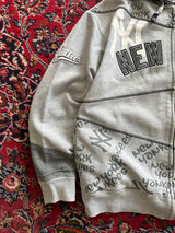 00's New York Yankees Spell Out Zip Up Hoodie (M)