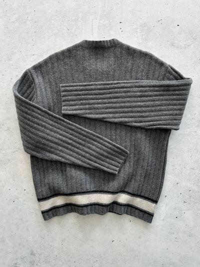 Vintage Dolce & Gabbana Spell Out Wool ribbed Knit Jumper (L)