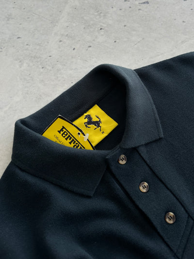 1998 Deadstock Ferrari Embroidered Logo Polo Shirt (L)