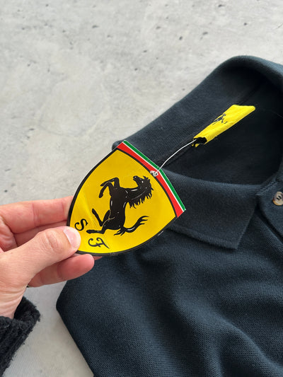 1998 Deadstock Ferrari Embroidered Logo Polo Shirt (L)