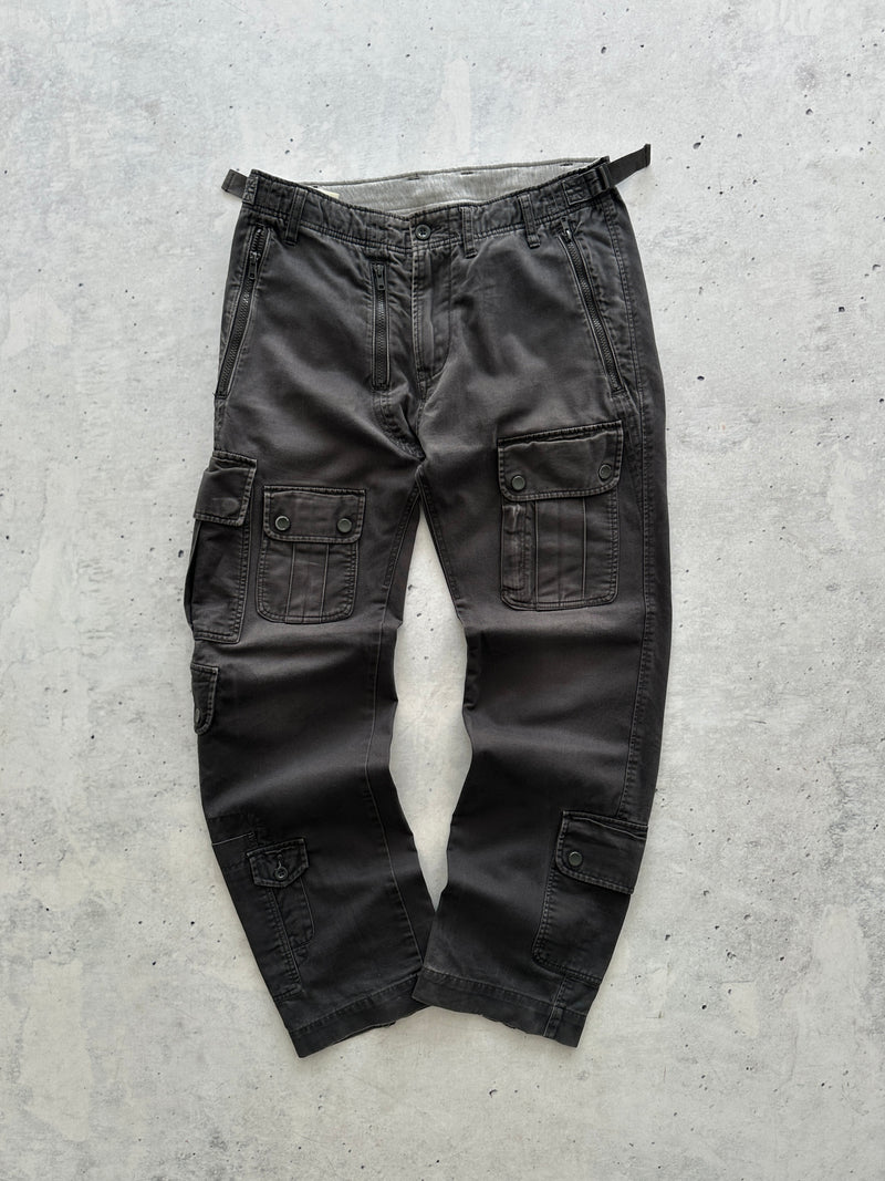 00's Diesel multi pocket utility Cargo Trousers (W34 x L32)