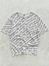 00's Stussy All Over Spell Out T Shirt (L)