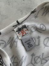 00's Stussy All Over Spell Out T Shirt (L)