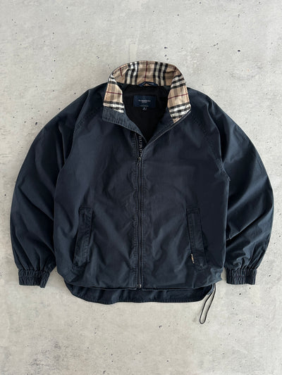 00's Burberry Nova Check Zip Up Harrington Jacket (M)