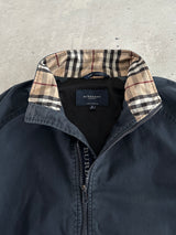 00's Burberry Nova Check Zip Up Harrington Jacket (M)