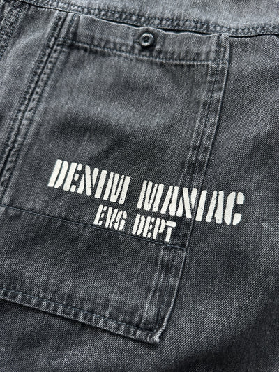Evisu Heavyweight denim embroidered Long Sleeve Shirt (L)