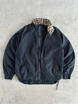 00's Burberry Nova Check Zip Up Harrington Jacket (M)